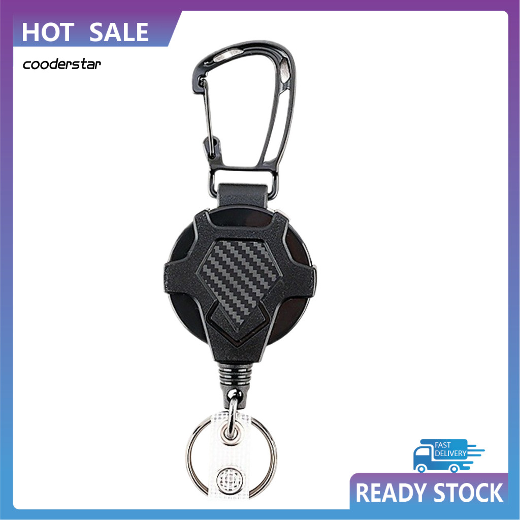 COOD Carabiner Key Chain Strong and Durable Retractable Keychain with ...