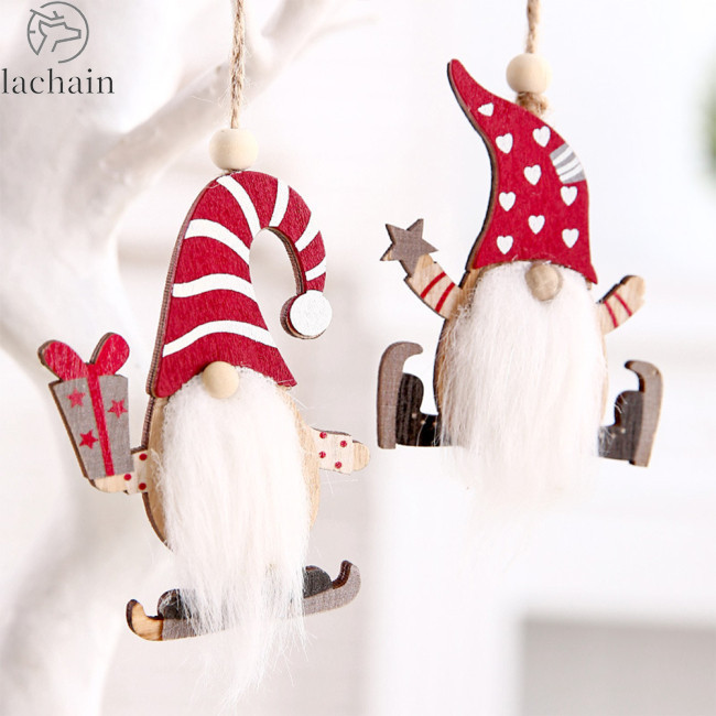 Discounted Prices!! Creative Christmas Ornaments Wooden Forest Elderly 