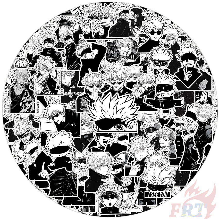 100Pcs/Set Satoru Gojo . Classical Black & White Mini Diary Manual ...