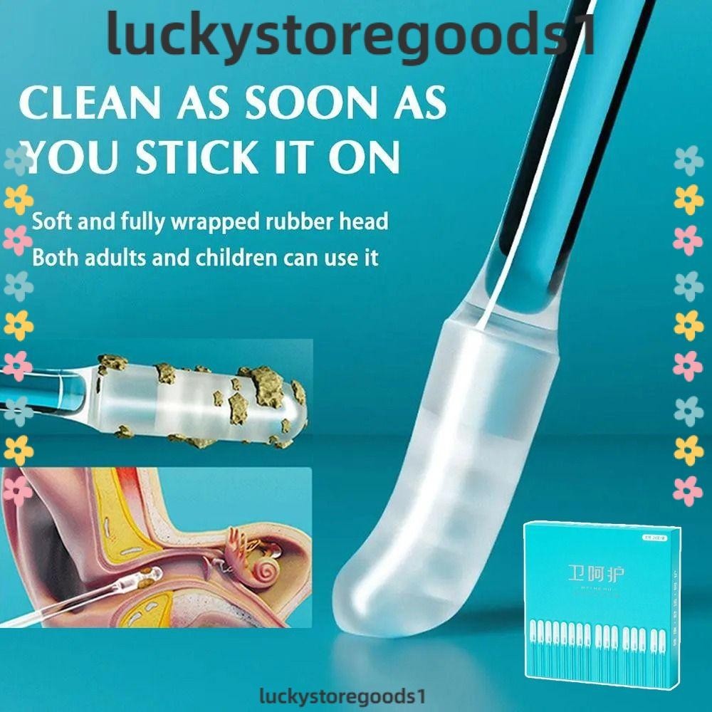 LUCKYSTOREGOODS 24Pcs/box Sticky Earwax Remover Stick, Silicone Small ...