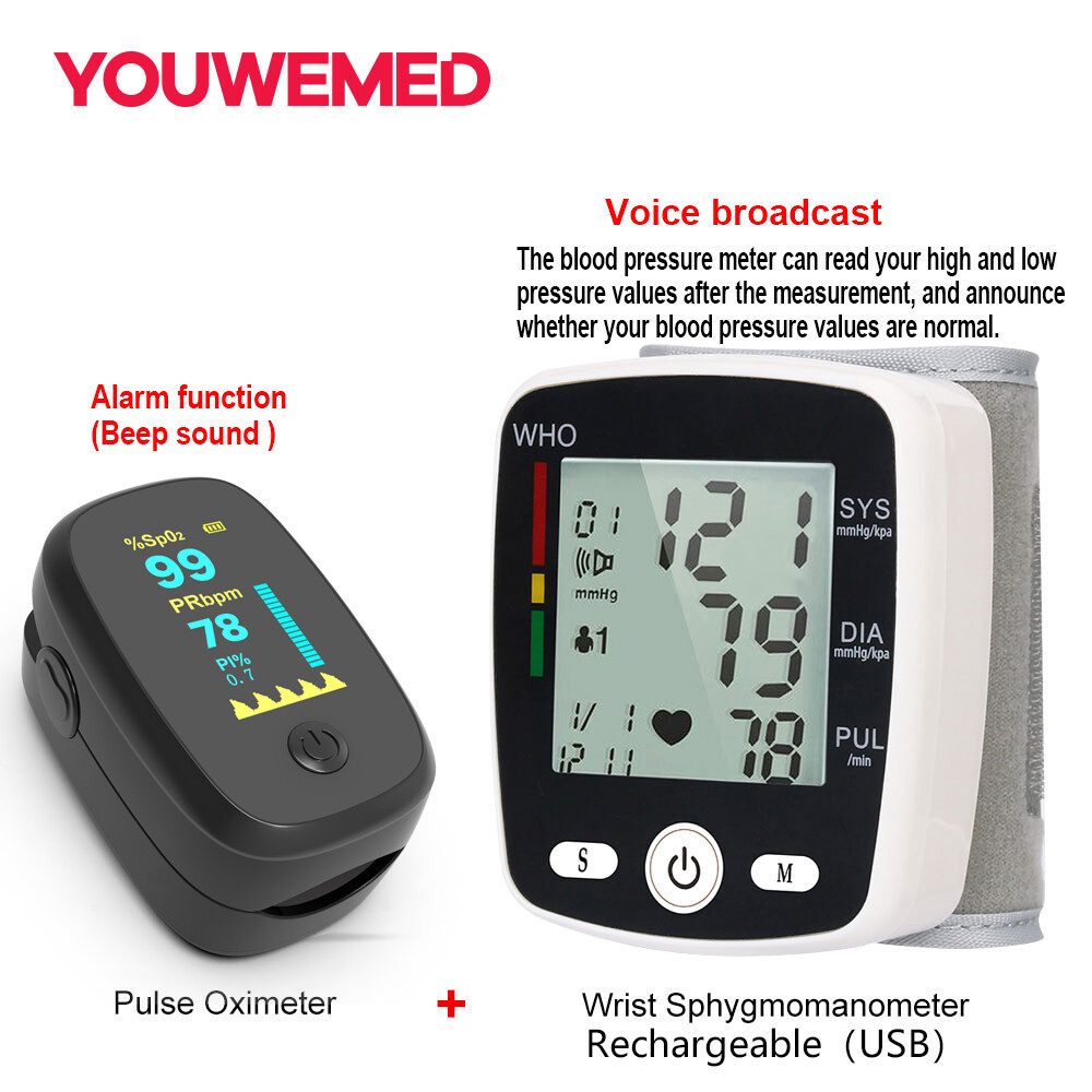 FFYOUWEMED NEW Beep Sound Alarm Finger Pulse Oximeter SPO2 With