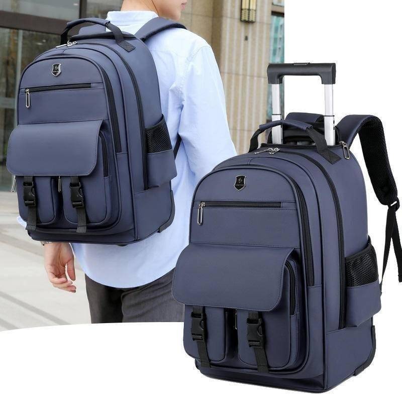 Trolley Backpack [Bonus] Business Travel Travel Boarding Bag Large Capacity  Leisure Multi-Compartment Computer Bag