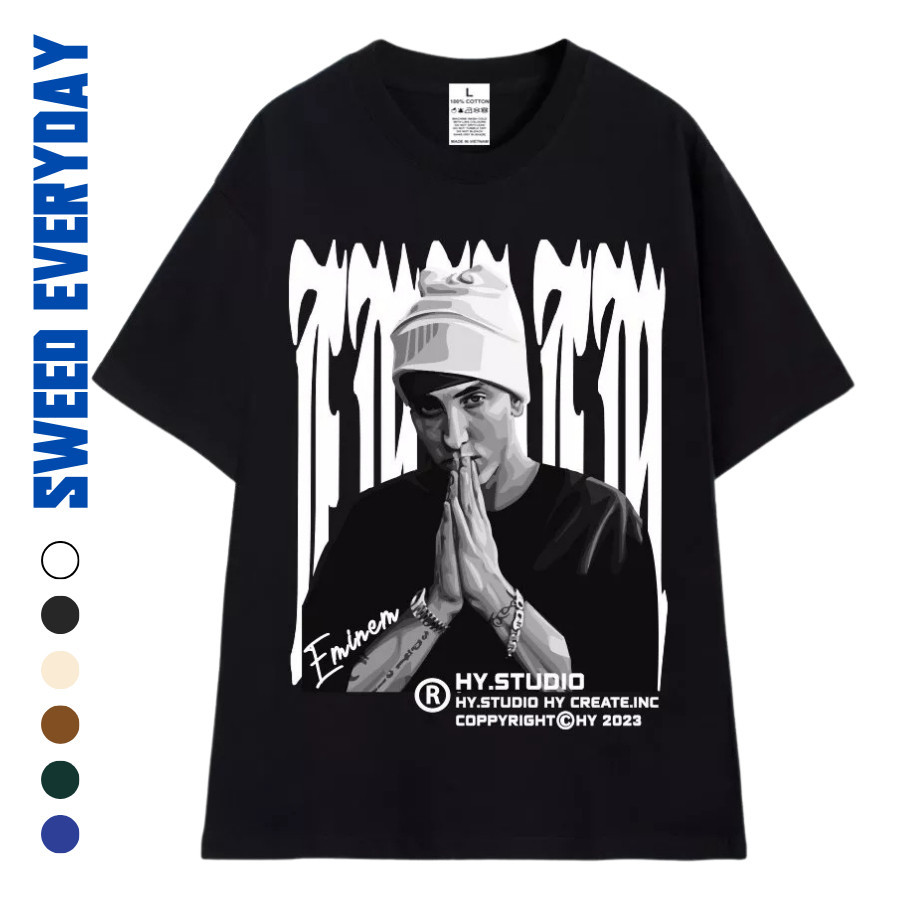 T-ShirtWeed EVERYDAY Rapper Eminem Wide Form T-Shirt 1198 Cotton 100 ...