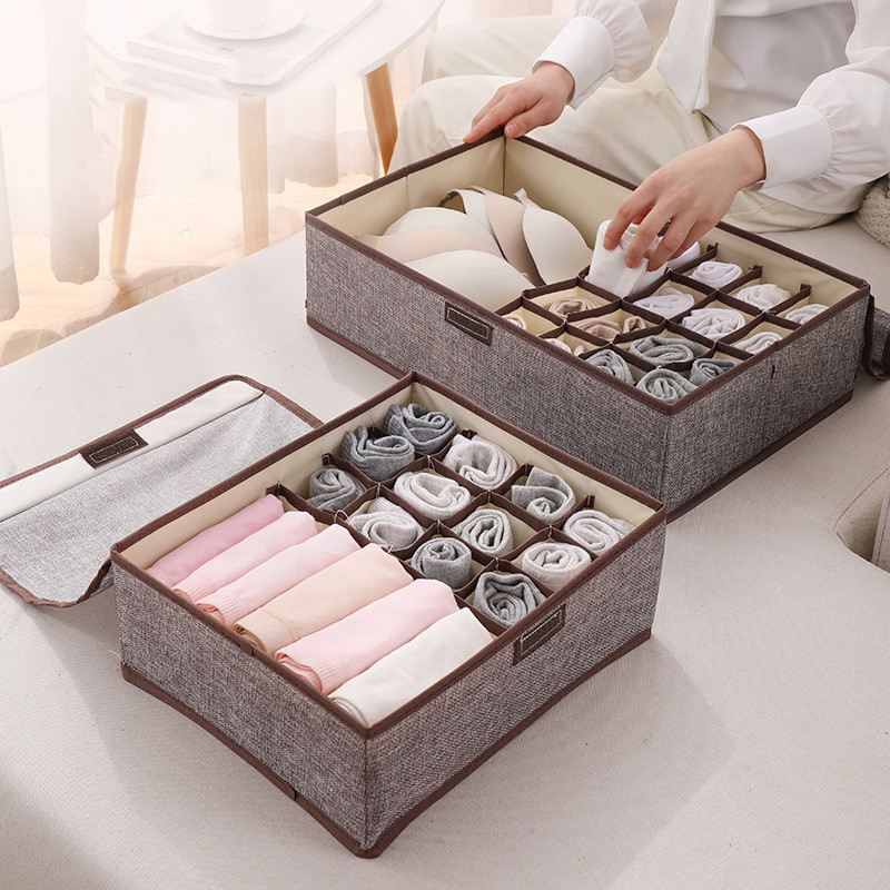 Foldable Storage Box for Socks and Underwear Wardrobe Drawer Clothes ...