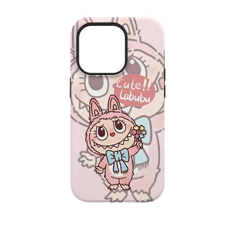 2combination1 windmill back pink bubble mobile phone shell for iPhone ...