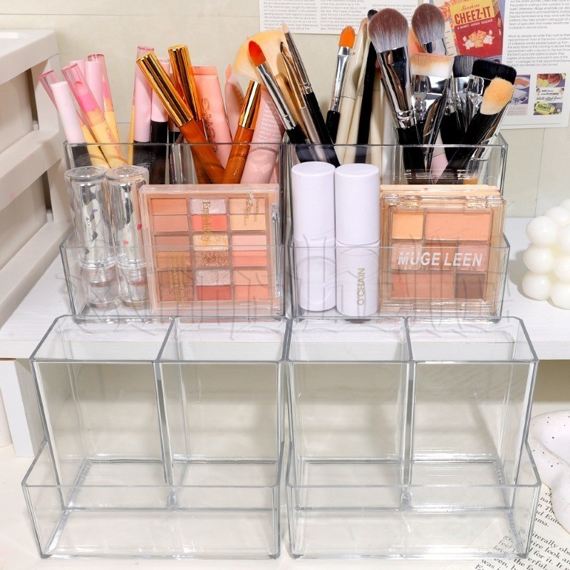 Transparent Three-compartment Storage Box - 3 Grids, Large Capacity ...