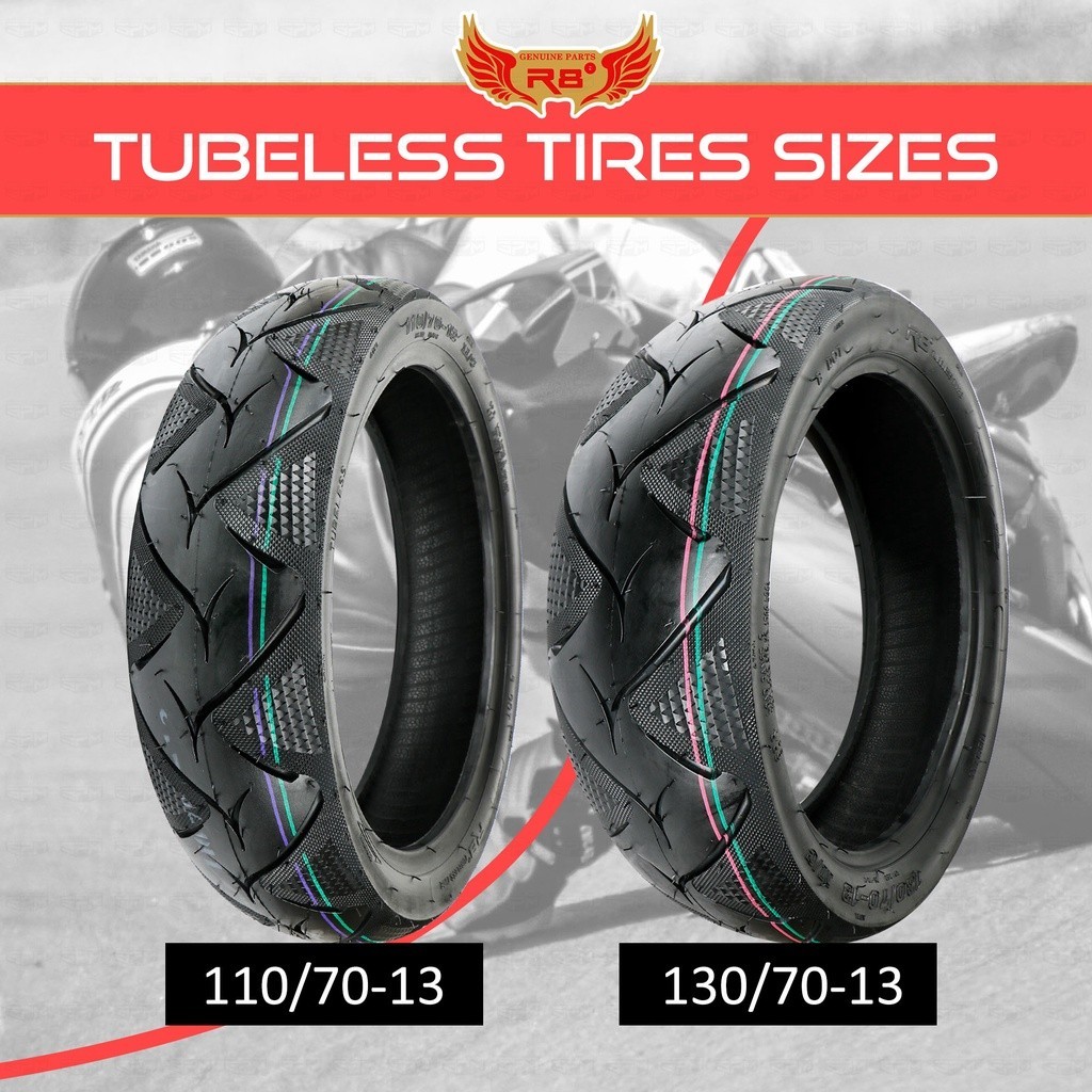 R8 TUBELESS TIRE 130/70-13, 110/70-13 For YAMAHA NMAX | Shopee Philippines