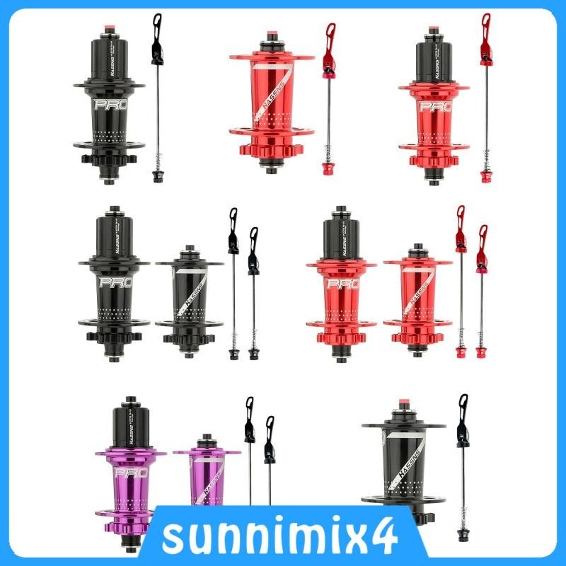 [ Mountain Hubs with Bearings Front 100mm/Rear 135mm Axle Conversion 6 ...