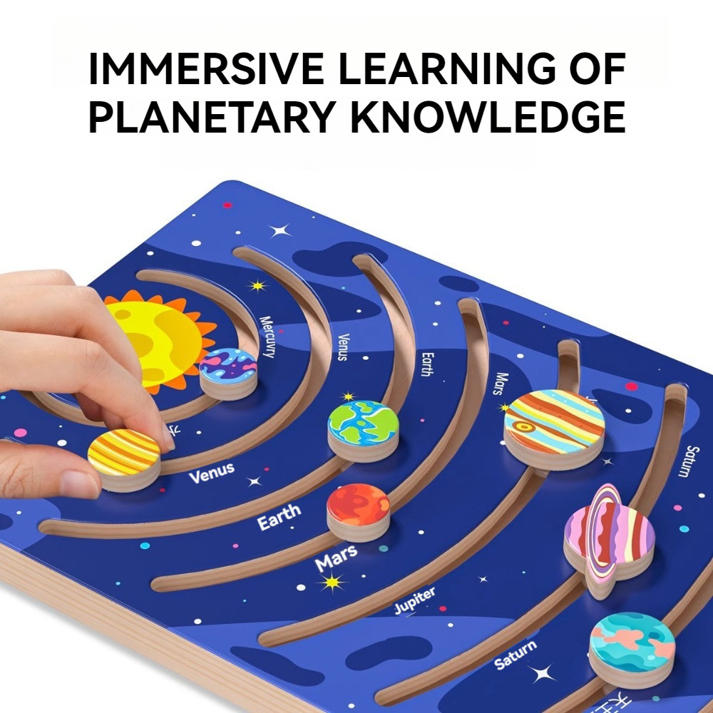 Eight Planets Outer Space Solar System Board Game Educational Toys ...