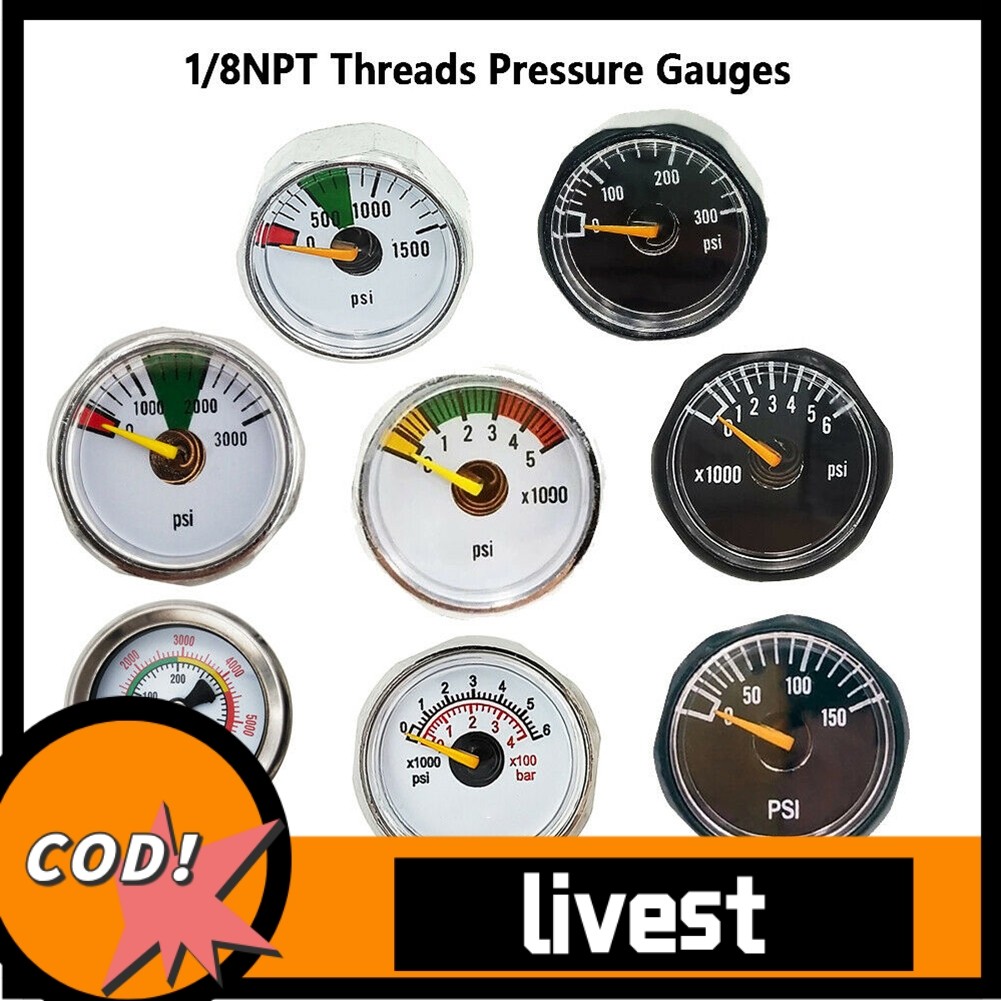 Livest/PCP Air Pressure Gauge Mini Micro Manometer 1/8 NPT | Shopee ...