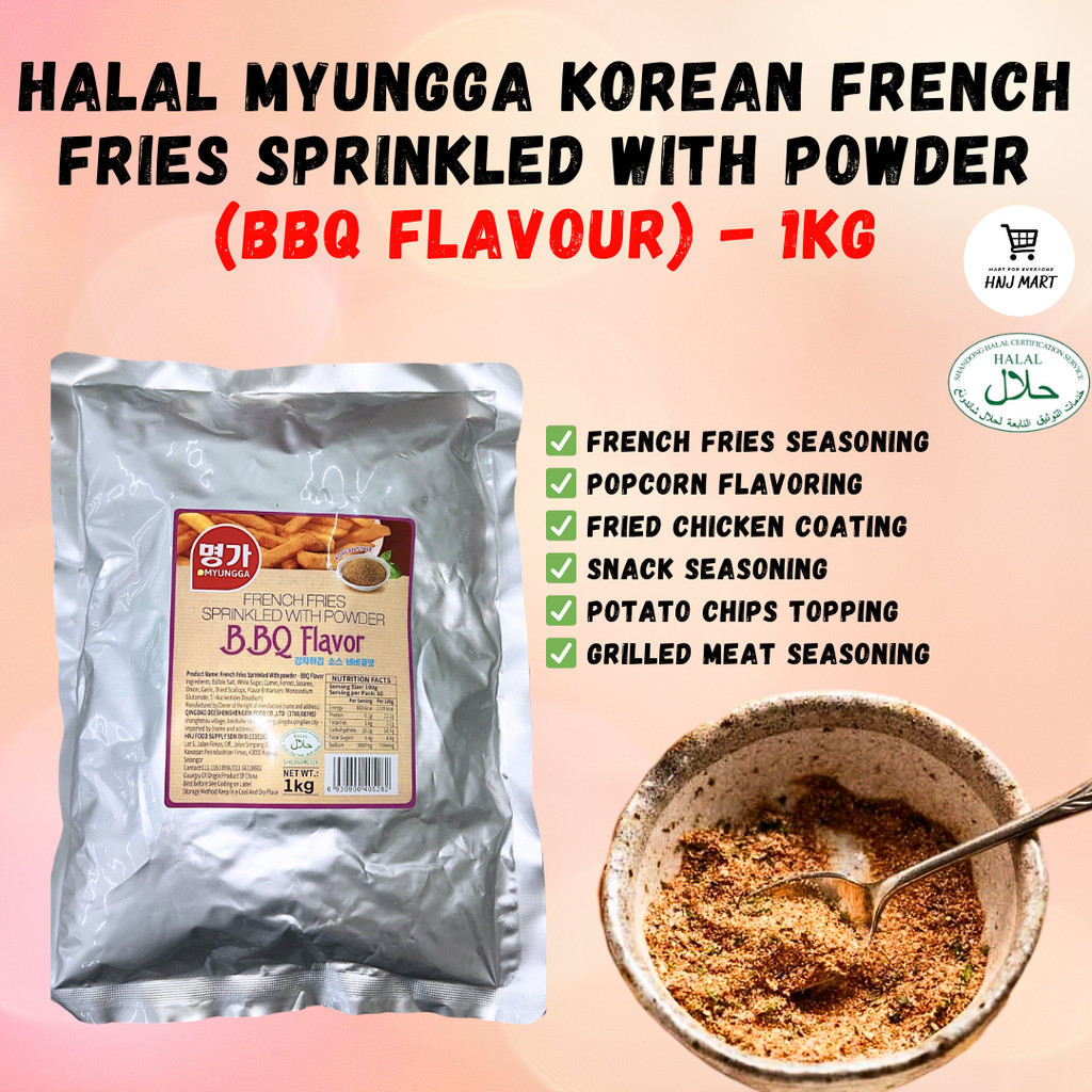 MYUNGGA KOREAN FRENCH FRIES SPRINKLE POWDER 1KG (BBQ FLAVOUR) HALAL ...