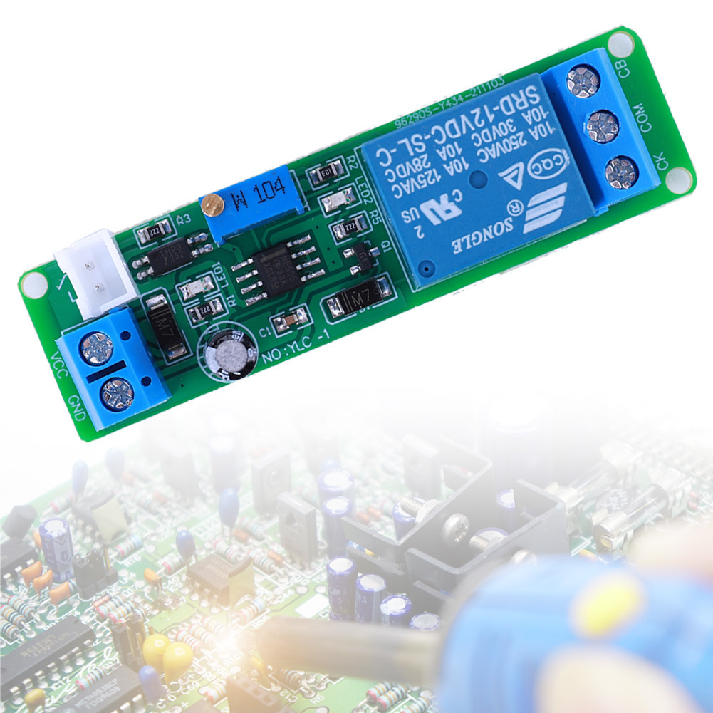 DC 12V Adjustable Turn OFF Relay Module 1-10sec Delay Switch for Smart ...