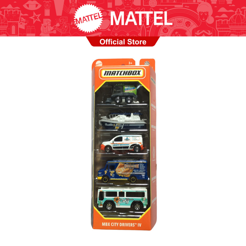 Matchbox Hero City 5 Car Pack Die-cast Vehicle City Driver's Toy Car ...