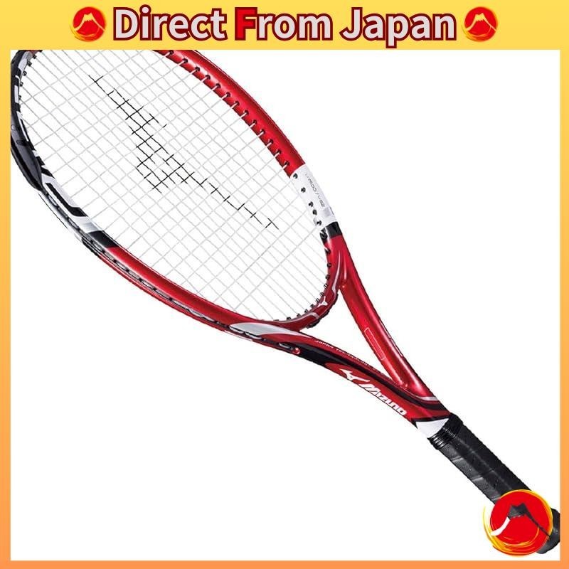 MIZUNO Hardball Tennis Racket F-AERO 25 Reupholstered 63JTH70862 Red× ...