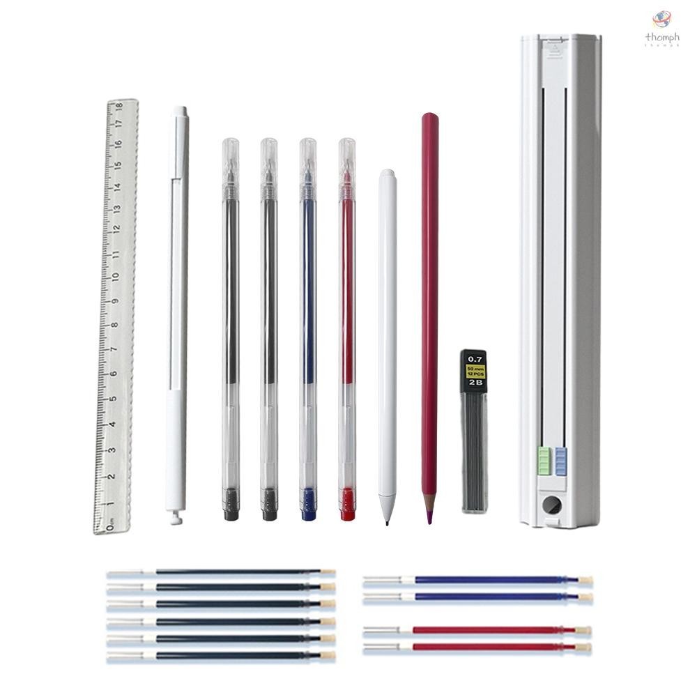 [TTPH] Cute Pencil Box Hexagonal Standing Pen Holder Multi-Function ...