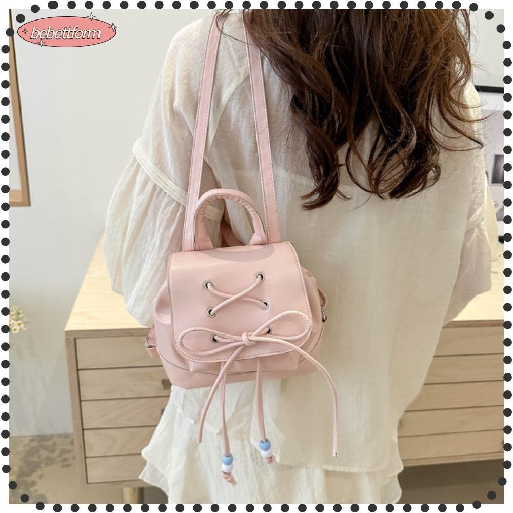LUCKY Women Backpack, PU Leather High-capacity School Backpack, Fashion ...