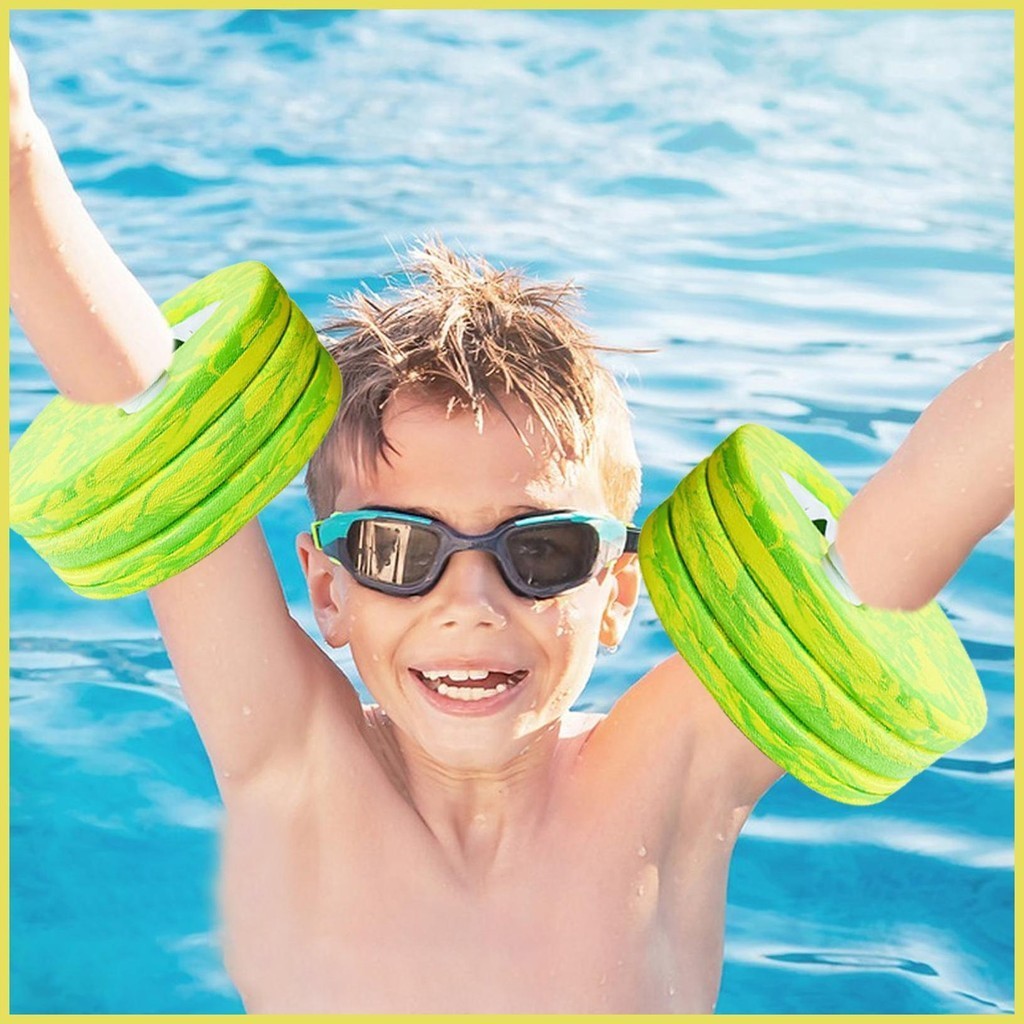 thumbnail image 2 of Inflatable Arm Floaties, 7.1x6.7 Inch Pool Arm Floaties, Swim Training Equipment For Children And Adults, Beige For Adults Kids 2 of 11