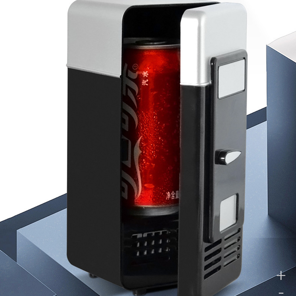 USB Mini Fridge Cooler Portable Freezer Beverage Drink Cans Cooler ...