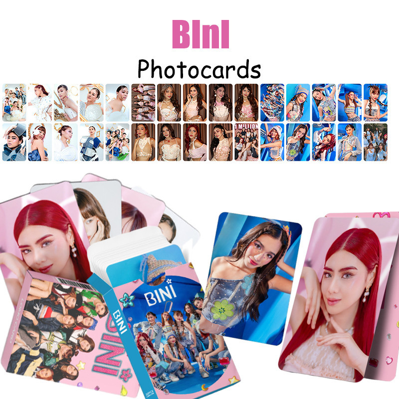 30Pcs/Box BINI Photocards Lomo Cards Photo Cards Maloi Stacey Mikha ...