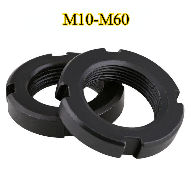 [HNK] Slotted Anti-Return Four-Slot Screw Cap Locking Round Nut Locking ...
