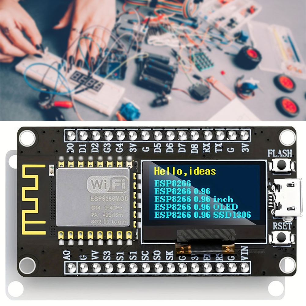 NodeMcu ESP8266 Based Wifi Development Board With OLEDs Display/WiFi ...