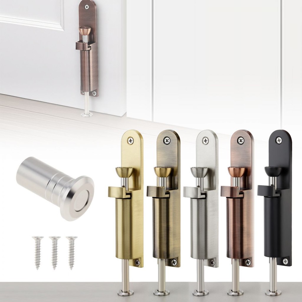 3.9/5.5 inch Zinc Alloy Spring Loaded Sliding Door Lock for Home Doors ...