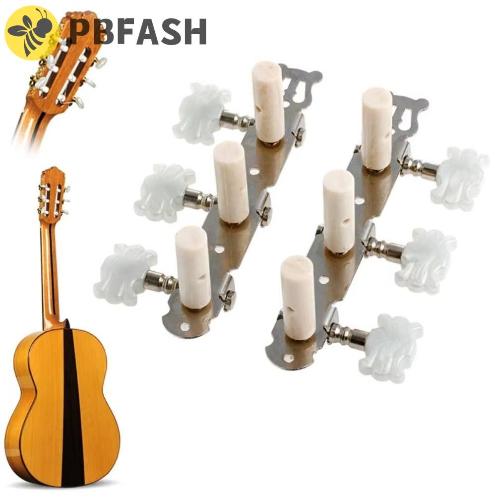 PBFASH 2Pcs/Set Classical Guitar Tuning Pegs, Metal Semi-closed|Head ...