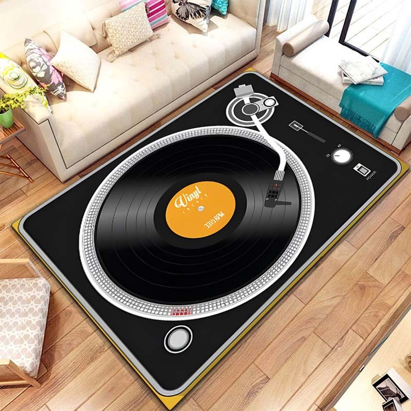 DJ Deck - Vinyl Turntable Record Player, Living Room Carpet, Bedroom ...