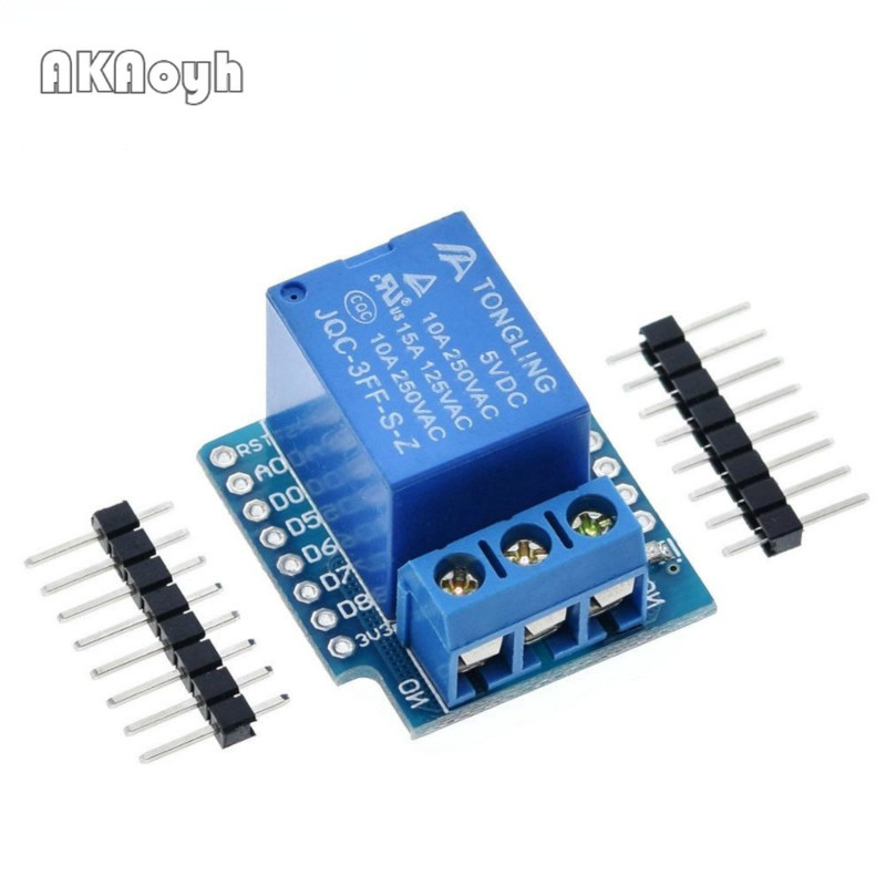 One Channel Wemos D1 Mini Relay Shield Wemos D1 Mini Relay Module for