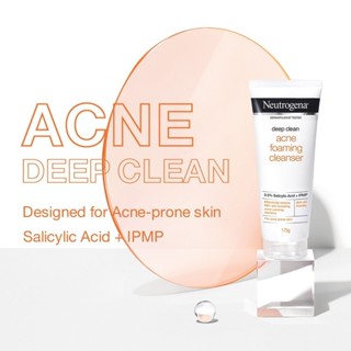 Neutrogena Deep Clean Acne Foaming Cleanser G Facial Wash W Salicylic Acid For Oily Skin