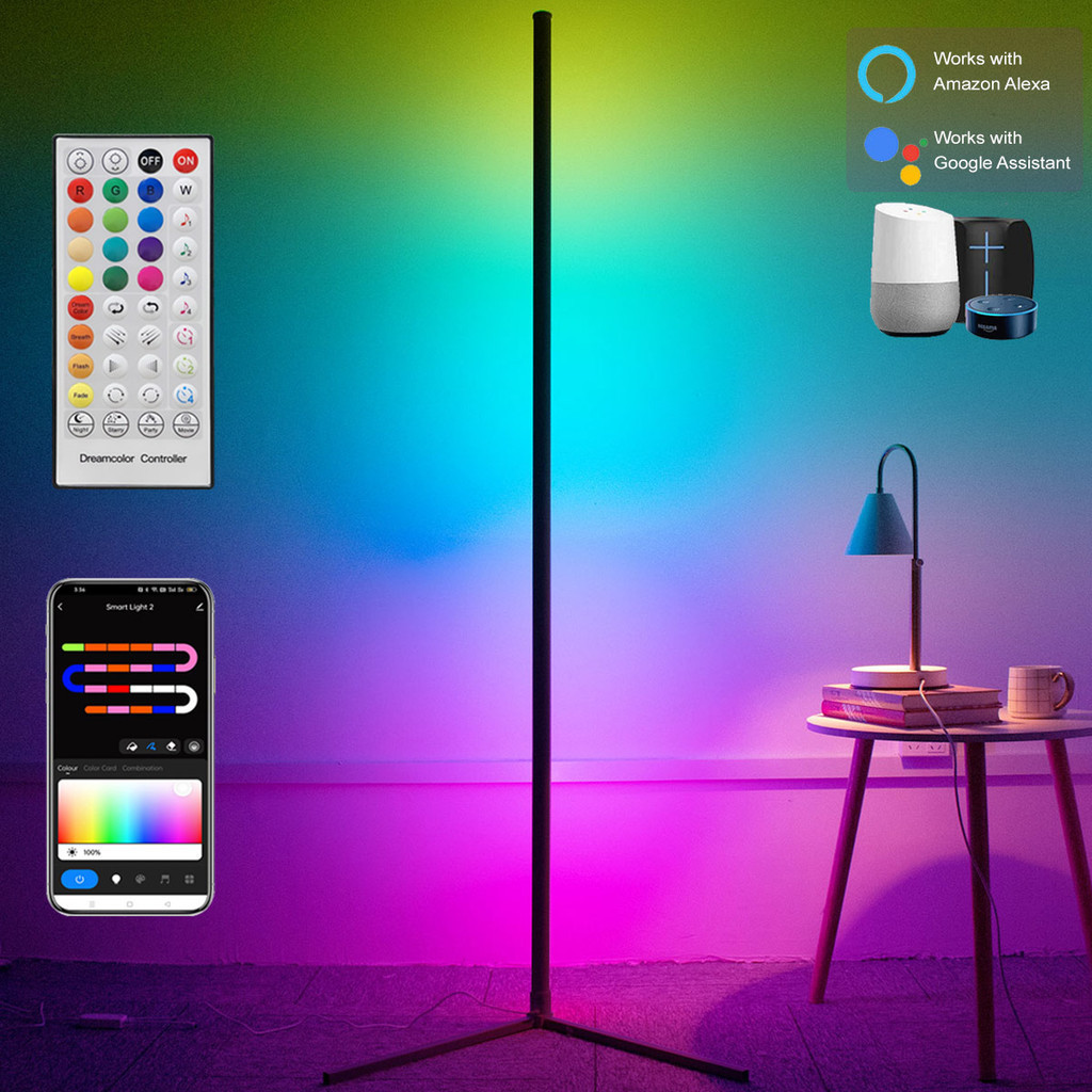 Smart Lamp Alexa Bedside Lamp Meross Smart Tunable Multicolor
