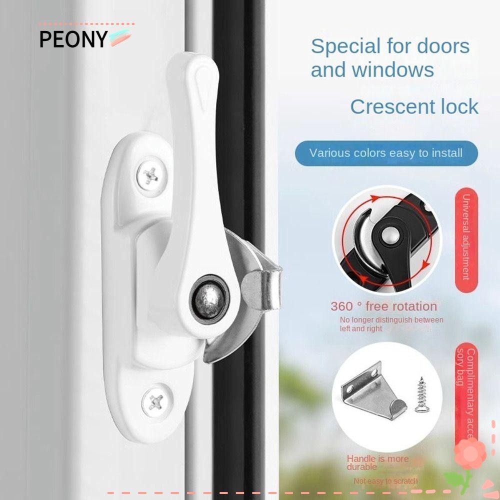 PEONY Window Safety Lock, Double-sided Hardware Window Lock Buckle ...