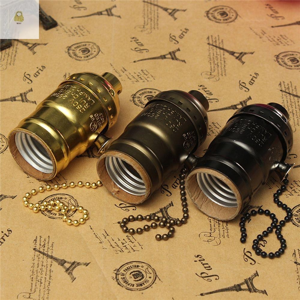 WAY Socket Holder Top Quality Antique Aluminum Shell Screw Bulbs Edison ...