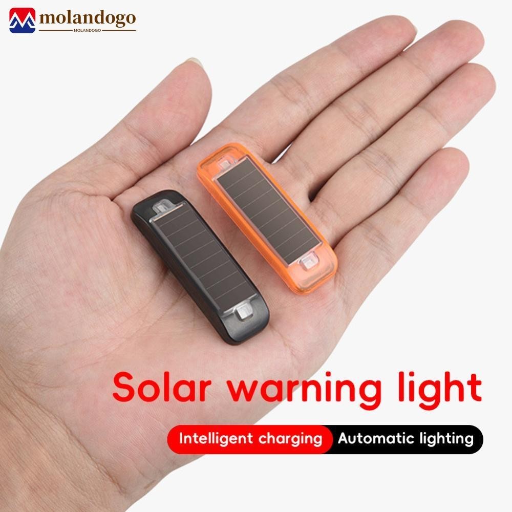 MOLANDOGO Car Solar Energy Warning Light LED Flashlight Indicator In ...
