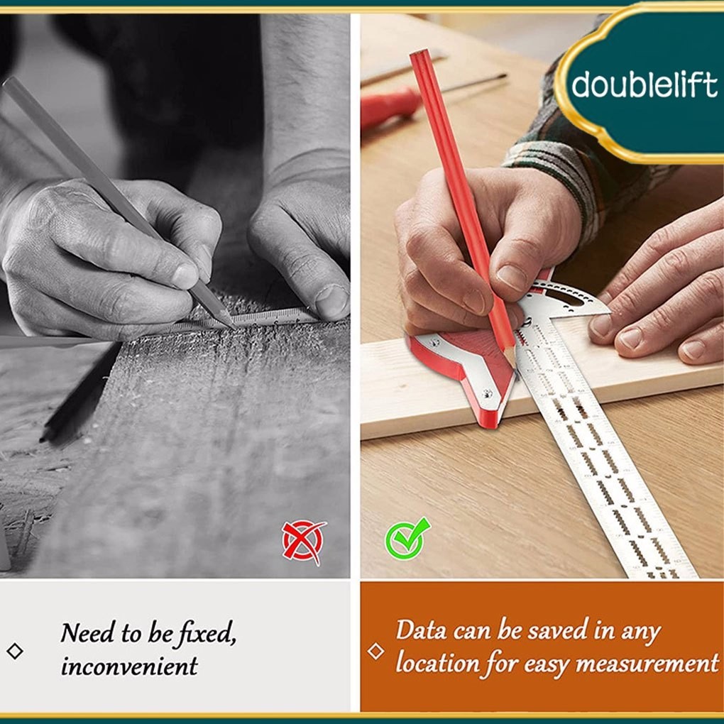 1/2/3 Wide Range Of Sizes Woodworkers Edge Rule For Versatile ...