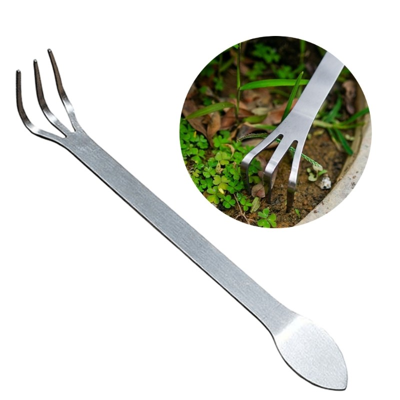 exhila 1 2x Bonsai Rakes Bonsai Tree Tool Lightweight 3 Prong Stainless ...