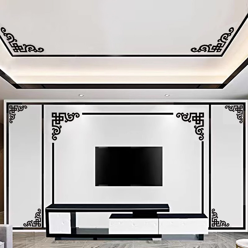 Self-Adhesive Ceiling Trim Strips Ceiling Corner Styling Wall Stickers ...
