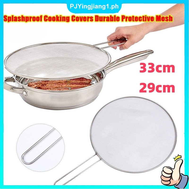 33CM Grease Splatter Guard Cooking Cover Durable Guards Mesh Grease ...