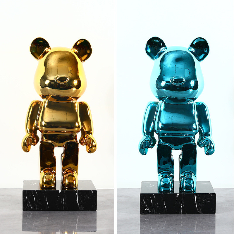 Light luxury ornaments, violent bear dolls small ornaments, living room TV cabi