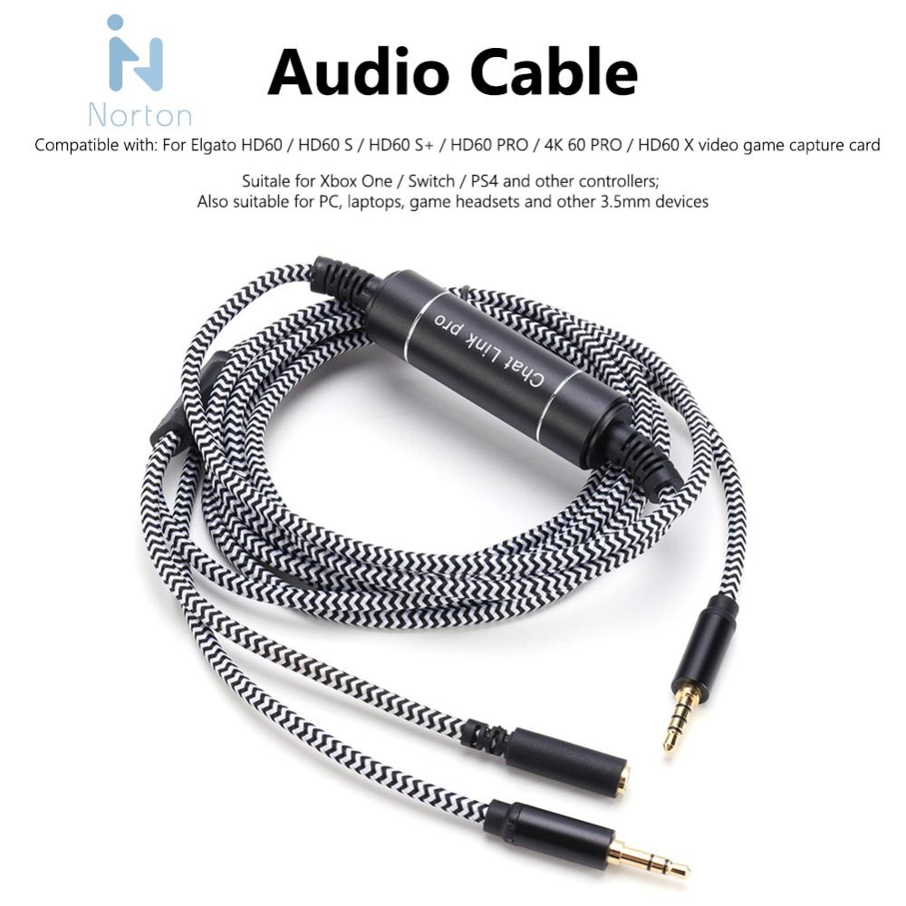 2,6 m Audio-Adapterkabel 1 auf 2 3,5 mm Capture-Card-Audiokabel für NS ...