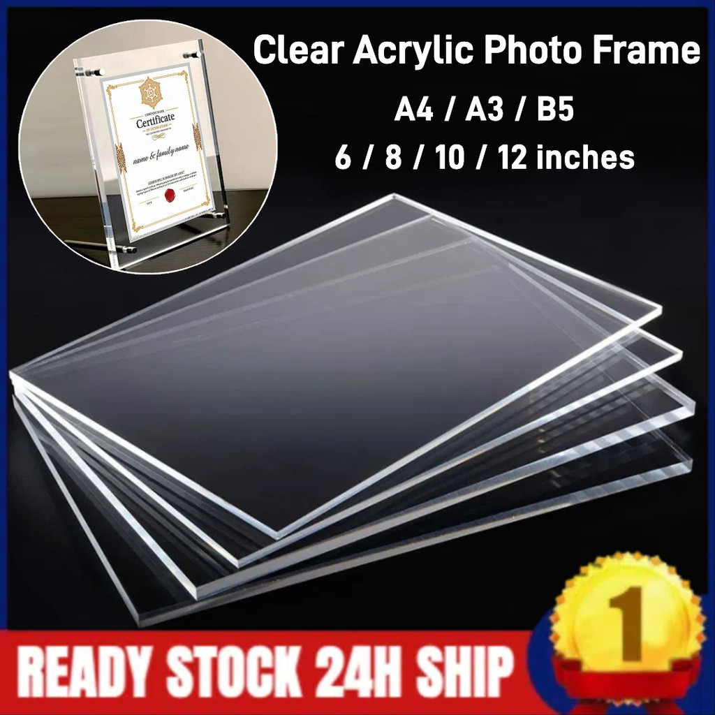Acrylic Photo Frame Certificate Frame Picture Frame Diploma Frame 6 8 ...