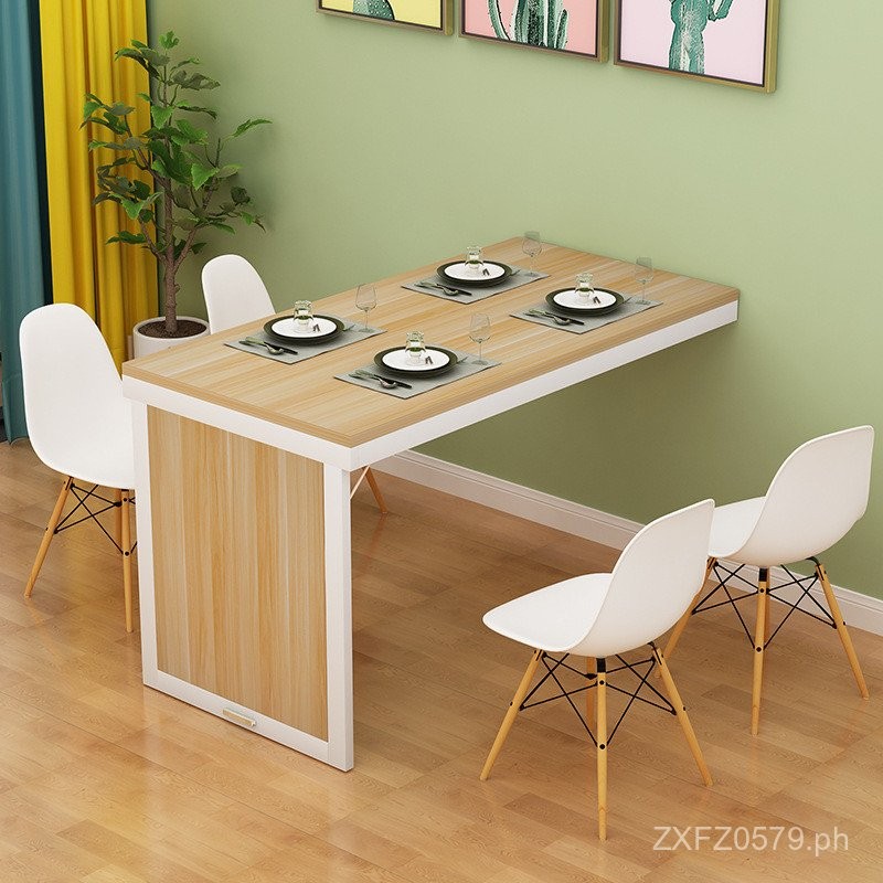 Simple#Wall-Mounted Invisible Kitchen Table Home Dining Table Bar Table ...