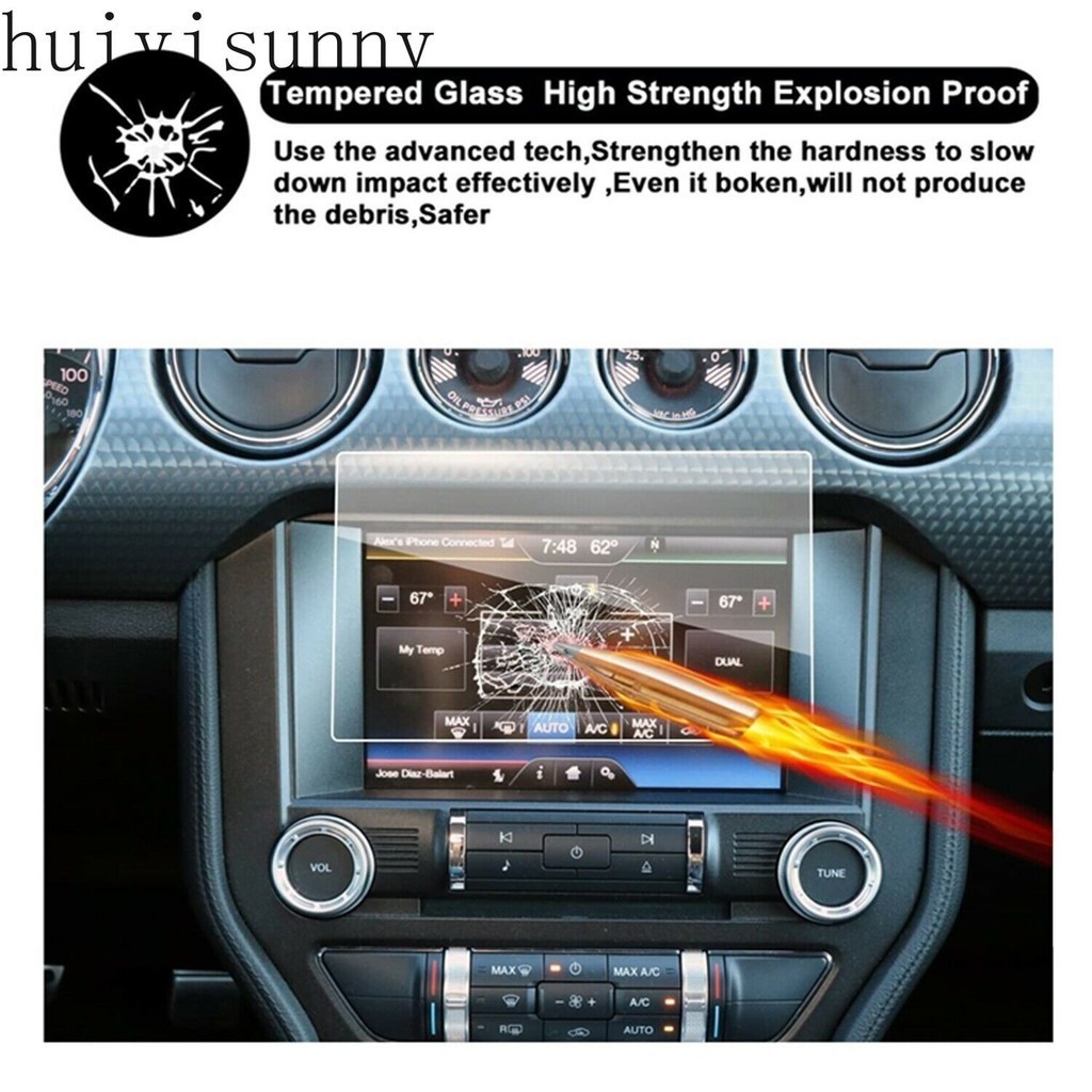 HYS Car Touchscreen Protector Tempered Glass Film 8inch For Ford ...