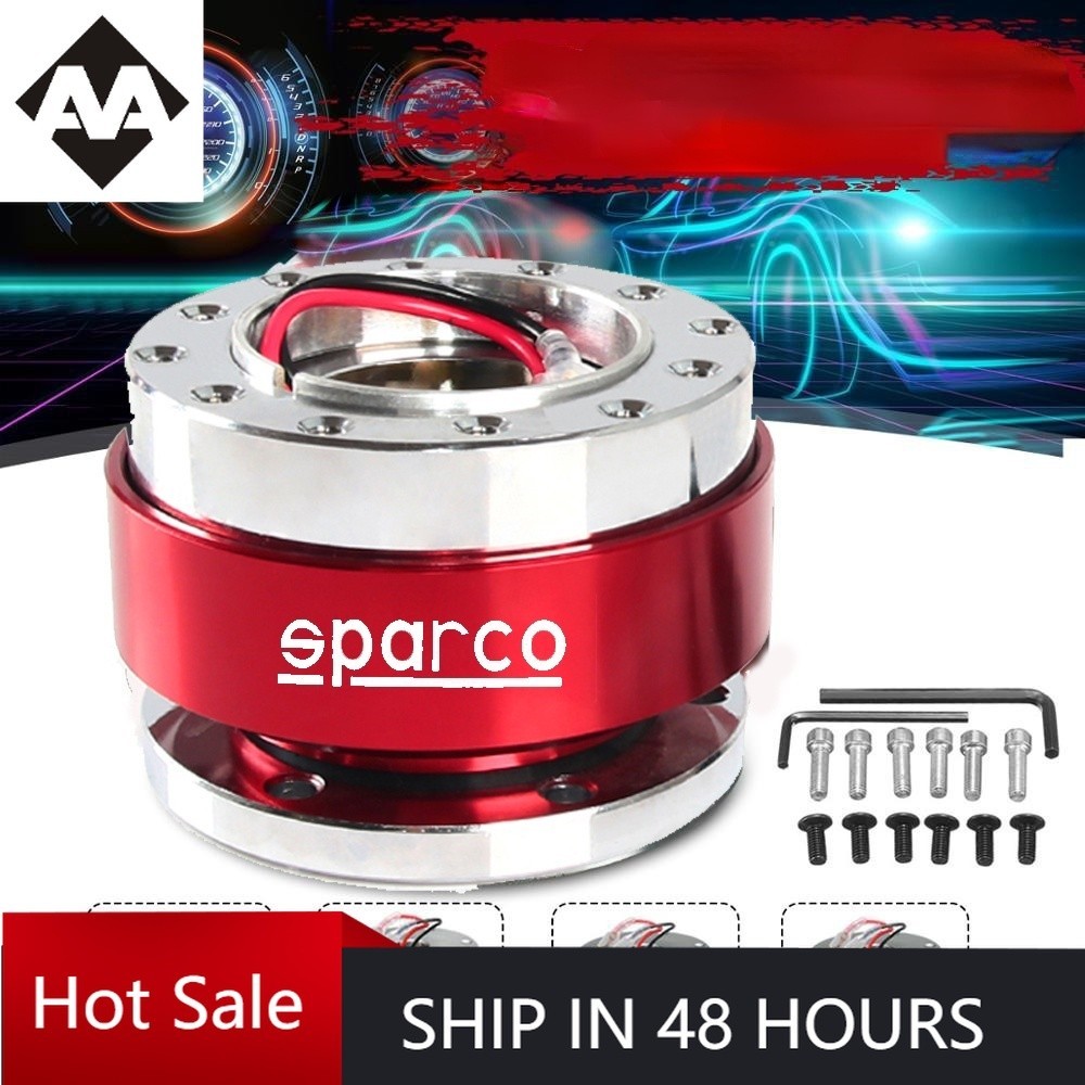 Car Racing Steering Wheel 6 Hole Aluminum Car Quick Release Steering ...