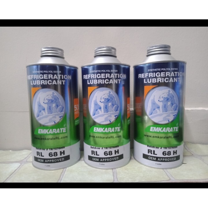 GG+Emkarate Refrigeration Lubricant, 1 (liter), (RL32H, RL68H, RL100 ...