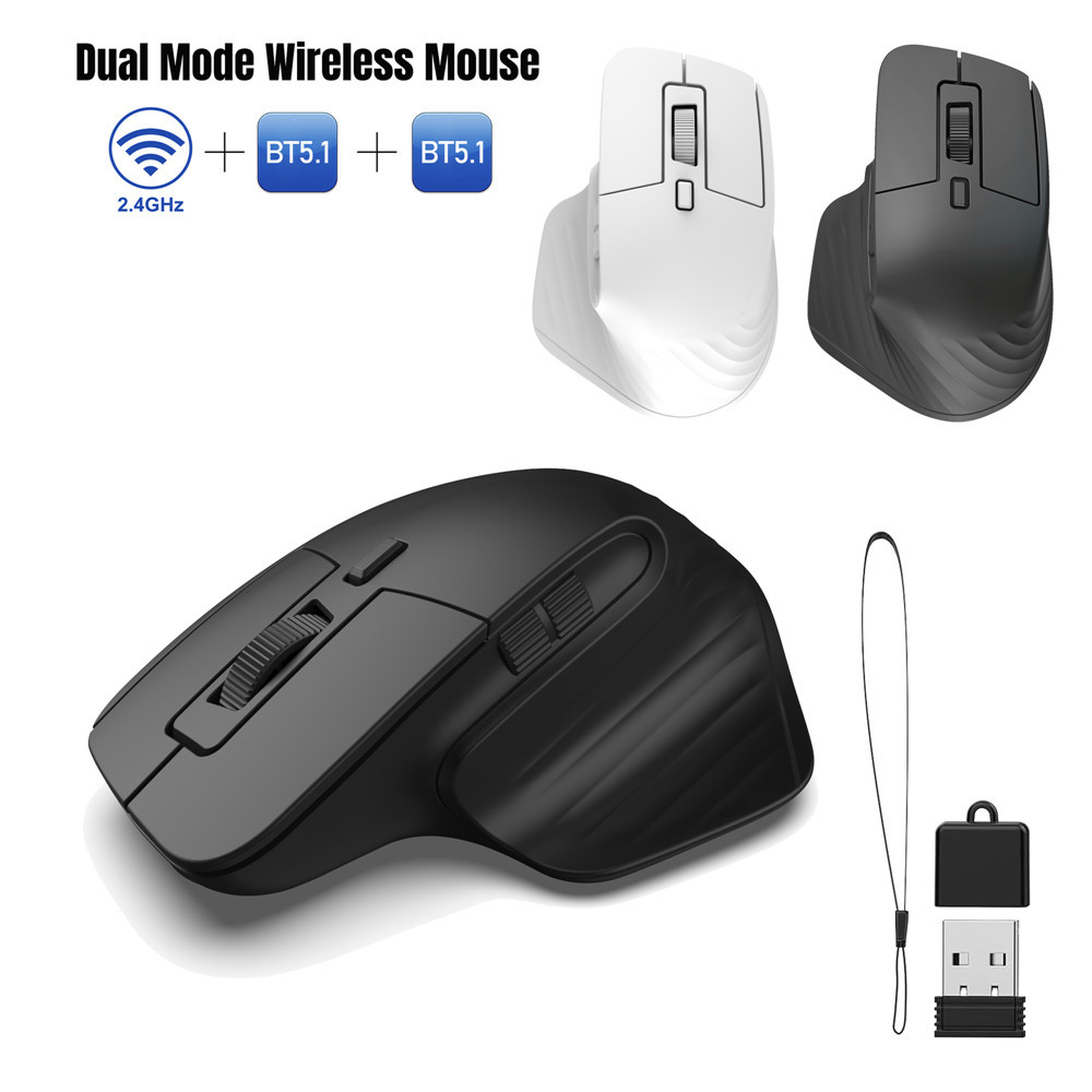 T16 Wireless Mouse 4800DPI 2.4GHz Ergonomic Gaming Mouse Silent Click ...