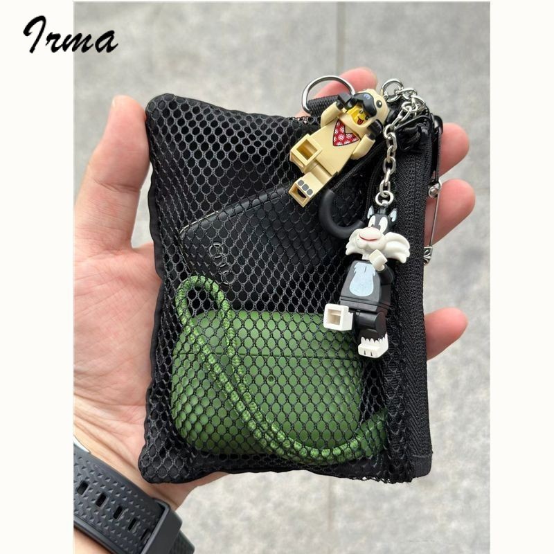 New Korean Style Mesh Storage Coin Purse Large Capacity Lipstick Buggy