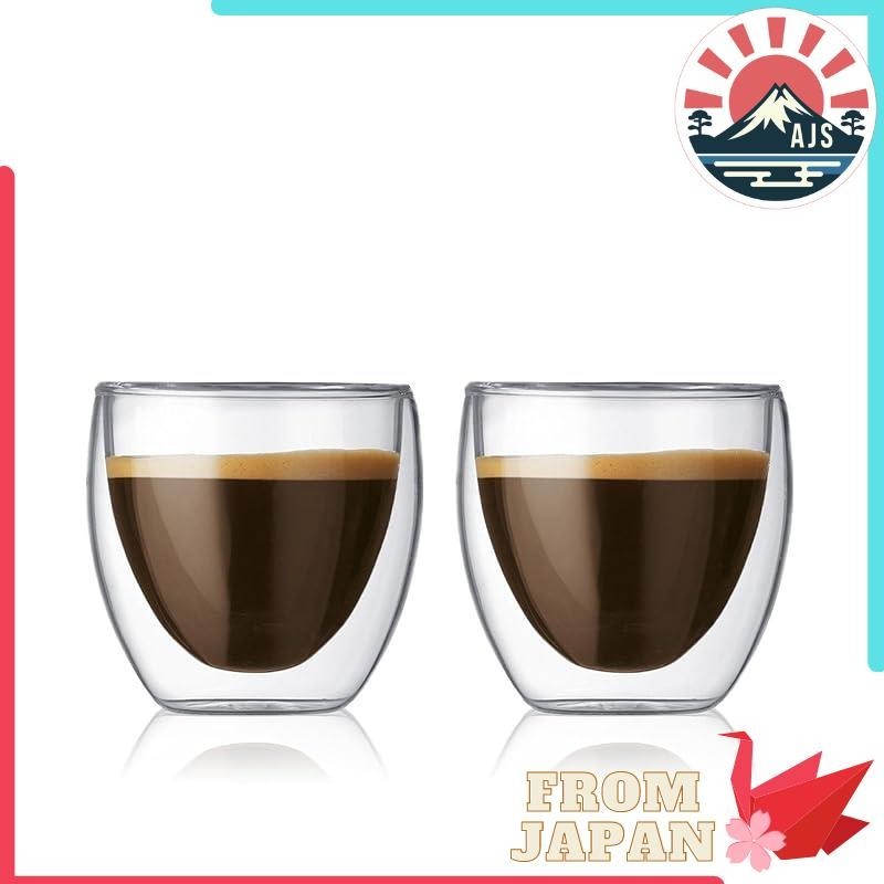 BODUM Bodum Glass Cup Tumbler PAVINA PAVINA Double Wall Glass 80ml 2piece set Thermal retention