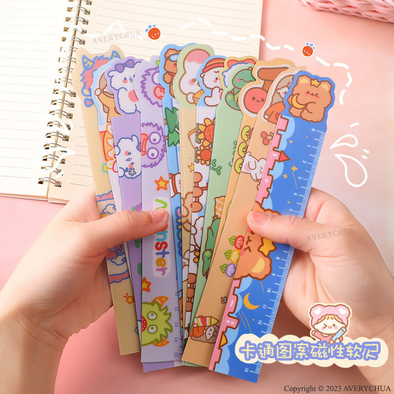 Flexible Magnetic Ruler Pembaris Magnet Fleksibel 1PCS Cartoon Cute ...