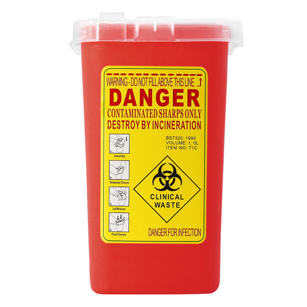 Sharps Container Bin Tattoo Medical Biohazard Piercing Needle Collect ...